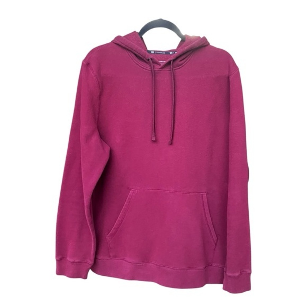 Tek Gear Mens Maroon Burgandy Hoodie Relaxed Fit Casual